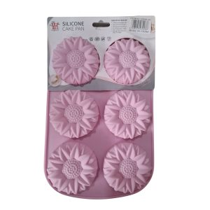 MOLDE SILICON 6 POCILLOS CAKE PAN 20006-28