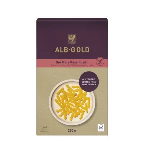 Fusilli de Maíz y Arroz Ecológico  Alb Gold, 250 gr