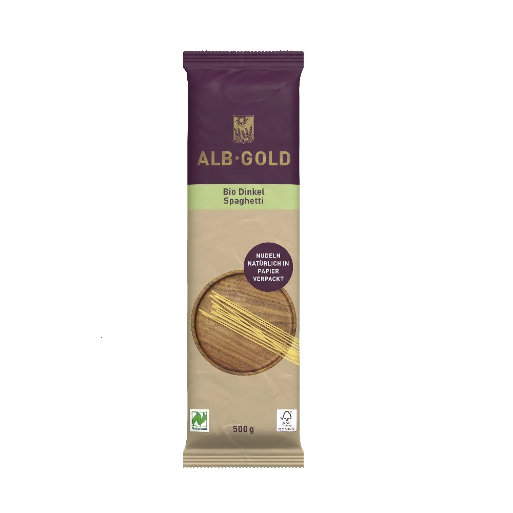 Espaguetis de Espelta Ecológicos Alb Gold, 500 gr