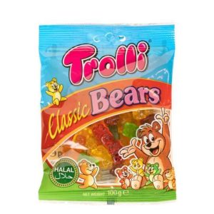 Gominolas Halal Trolli Ositos 100g.