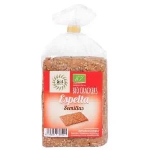 Crackers de Espelta y Semillas Bio Sol Natural, 200 gr