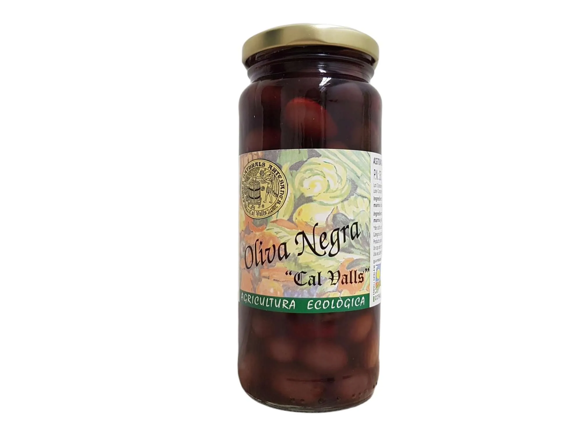 Aceitunas Negras Eco Cal Valls, 200 gr