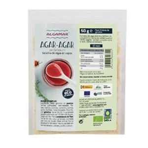 Agar Agar Gelatina de Algas en Copos Algamar, 50 gr