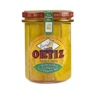 Atún Claro en Aceite de Oliva Ecológico Ortiz, 220 gr