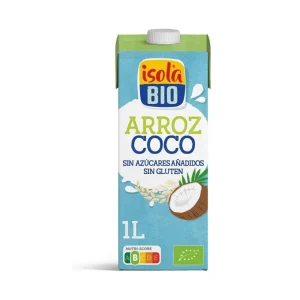 Pack Bebida Vegetal de Arroz y Coco Bio Isola, 6 x 1 L