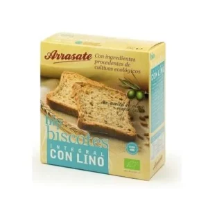 Biscotes Integral con Lino Bio Arrasate, 270 gr