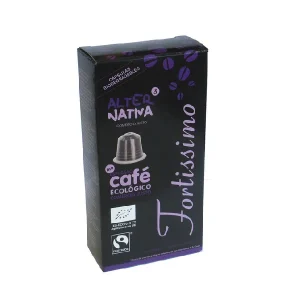 Café Cápsulas Fortissimo Ecológico Alternativa3, 10 cap