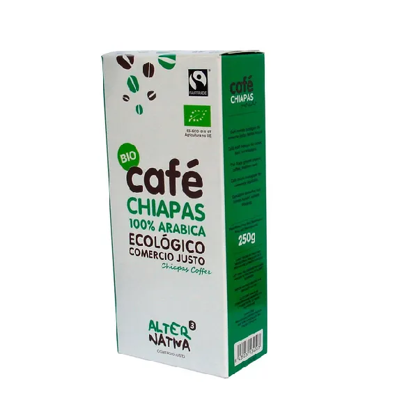 Café Chiapas Molido Ecológico Alternativa3, 250 gr