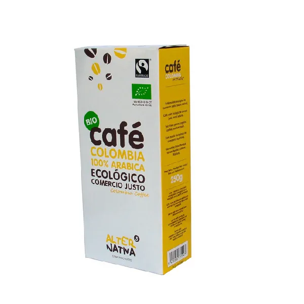 Café Colombia Molido Ecológico Alternativa3, 250 gr