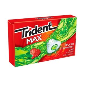 Chicles Trident Grajea Max Splash Fresa-Lima 16 Uds.