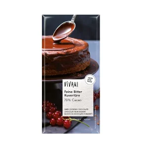 Chocolate para Cocinar Negro 70% Cacao Vivani, 200 gr