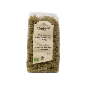 Coditos de Trigo Duro con Puerro Bio Castagno, 500 gr