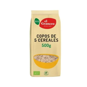 Copos de 5 cereales El Granero Integral, 500 gr