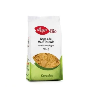 Copos de Maíz Tostado Bio El Granero Integral, 400 gr