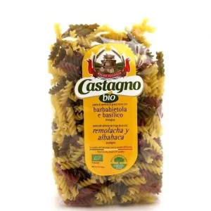 Espirales de Trigo Duro con Remolacha y Albahaca Bio Castagno, 500 gr