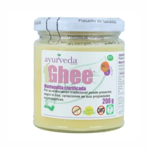 Ghee Mantequilla Clarificada Ayurveda Auténtico, 200 gr