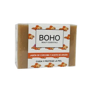 Jabón de Cúrcuma y Aceite de Argán Boho Beauty Essentials, 100 gr