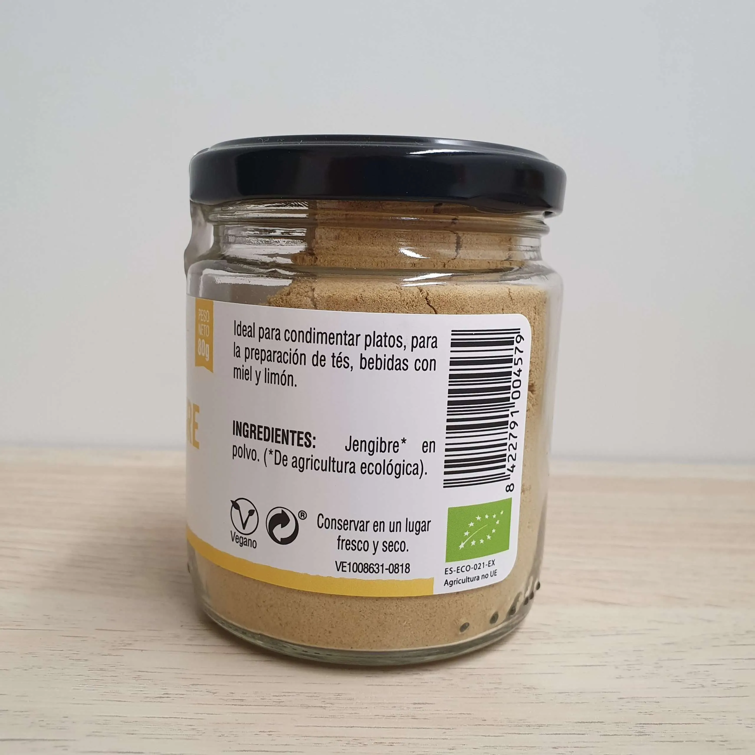 Jengibre en Polvo Bio Vegetalia, 80 gr - Imagen 2