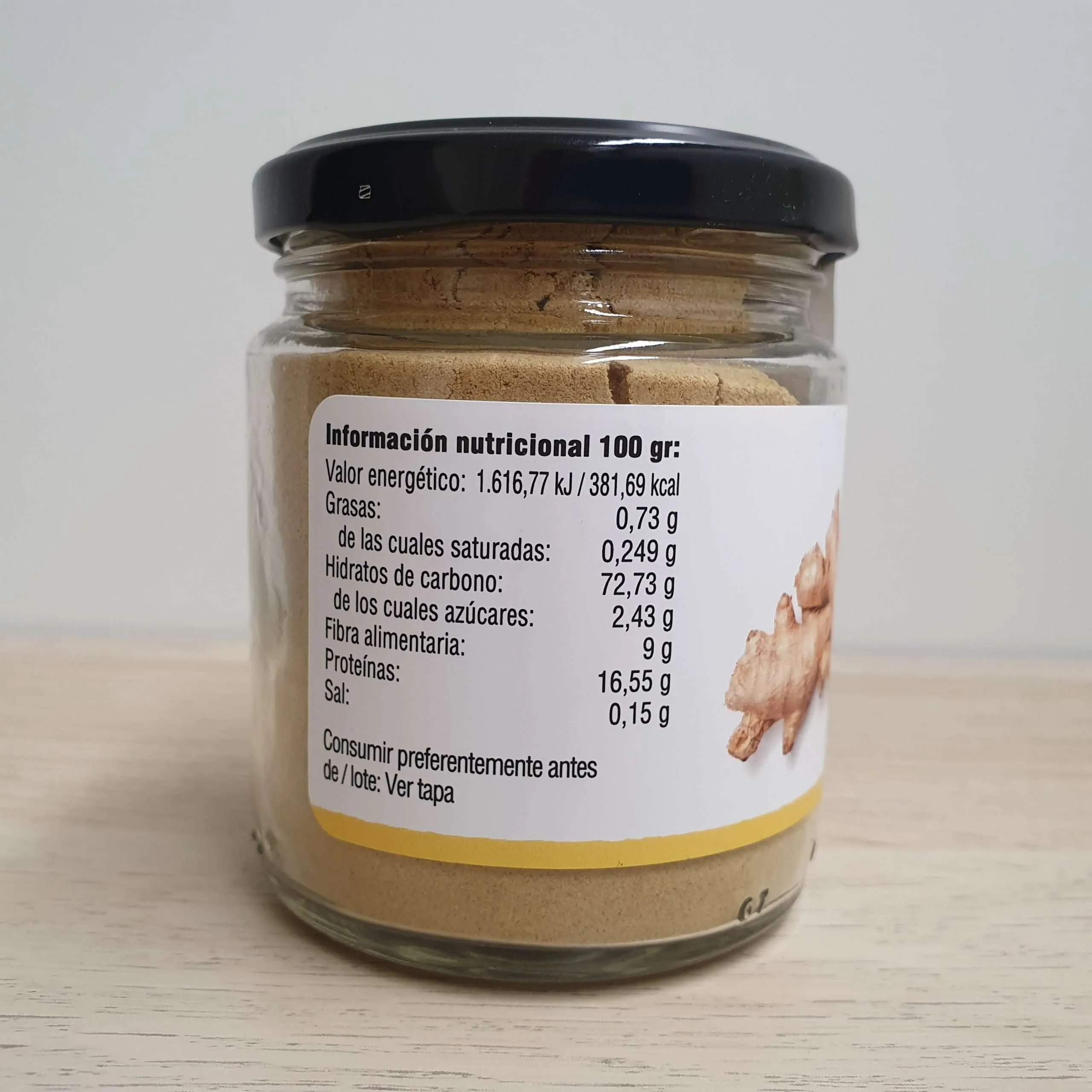 Jengibre en Polvo Bio Vegetalia, 80 gr - Imagen 3