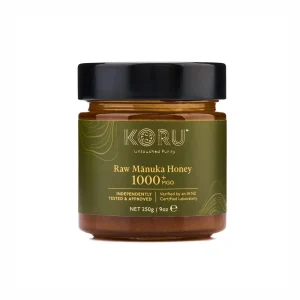 Miel de Manuka cruda MGO 1000+ (UMF 22+) Koru, 250 grs