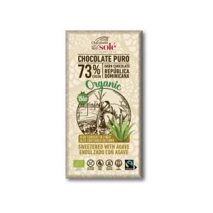Chocolate Negro 73% Endulzado con Agave Bio Solé, 100 gr