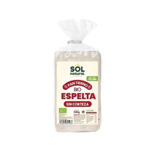 Pan tierno de espelta sin corteza Bio Sol Natural, 300 gr