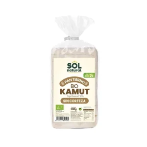 Pan tierno de kamut sin corteza Bio Sol Natural, 300 gr