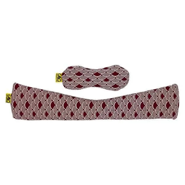 Saco Biotérmico Reposa Muñecas, modelo Olas Burdeos