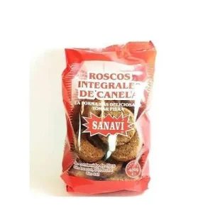 Roscos Integrales de Canela Sanavi, 400 gr