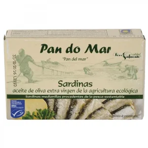 Sardinas en Aceite de Oliva Ecológico Pan do Mar, 120 gr