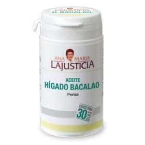 Aceite de hígado de bacalao, 90 perlas. 500mg. Ana María La Justicia