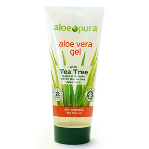Aloe Vera Gel Bio Con Árbol del té, 200ml. Aloe Pura