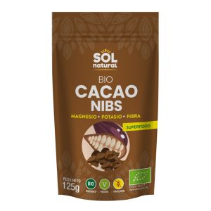 Cacao puro en trozos. Bio. 125g. Solnatural