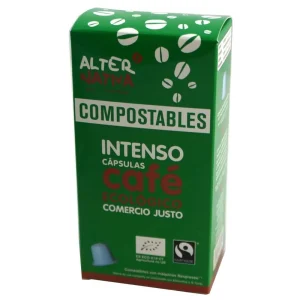 Café capsulas compostables café intenso Alternativa3, 250 gr