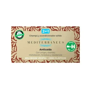 Champú y Acondicionador Sólido Anticaída Bio Mediterraneus, 55gr