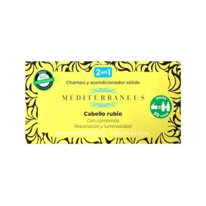 Champú y Acondicionador Sólido Cabello Rubio Bio Mediterraneus, 55gr