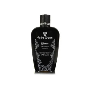 Shampoo Henna Colorante Castaño Radhe Shyam, 250 ml.