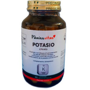 Citrato de potasio, 90 cap, Pàmies Vitae