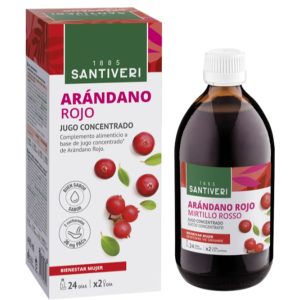 Arándano Rojo Jugo Concentrado, 490ml. Santiveri