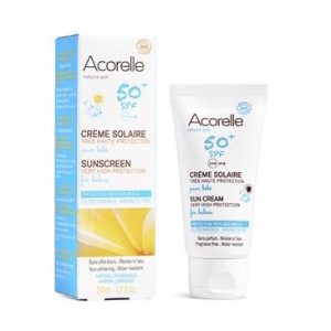 Crema Solar Bebés SPF 50 Bio, 50ml. Acorelle