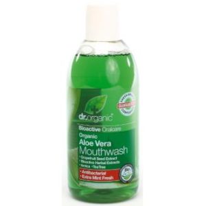 Enjuague bucal aloe vera orgánico, 500ml. Dr Organic