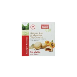 Galletas de trigo sarraceno rellenas de crema de albaricoque, sin gluten, 200gr. Germinal.