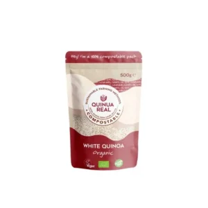 Grano blanco de quinoa real  Formato 100% Compostable. 500gr.
