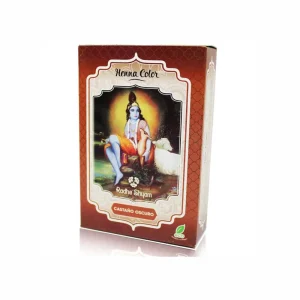 Henna color Radhe Shyam castaño oscuro, 100 gr