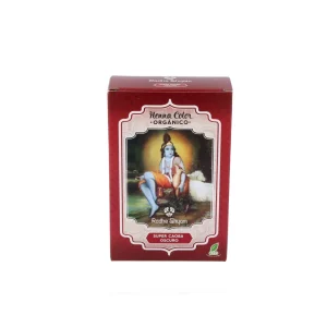 Henna Color Radhe Shyam Super Caoba Oscuro, 100 gr