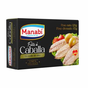 FILETES DE CABALLA  AC/OLIVA 120G MANABI