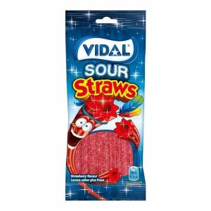 Vidal Lanzas Fresa Pica Bolsa 100 Gr. 1 Uds / 10 Uds