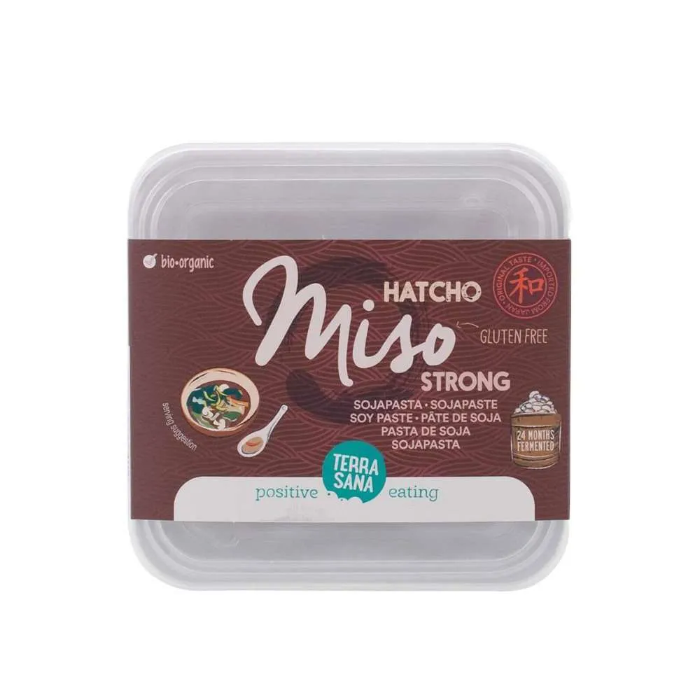Hatcho miso strong- pastas de soja (sin pasteurizar), Terrasana, 300g.
