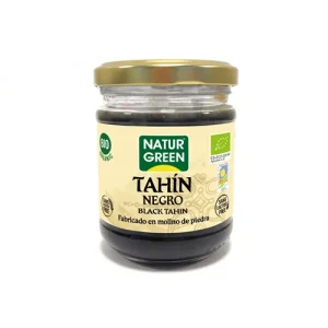 Tahín Puré de Sésamo Negro Bio NaturGreen, 180 gr