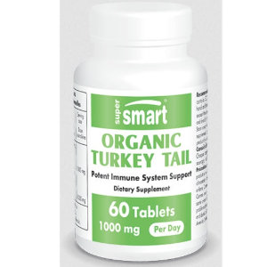 Organic Turkey Tail, 60 cápsulas. Super Smart.